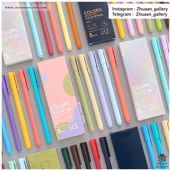 ست روان نویس رنگی هپی لایف