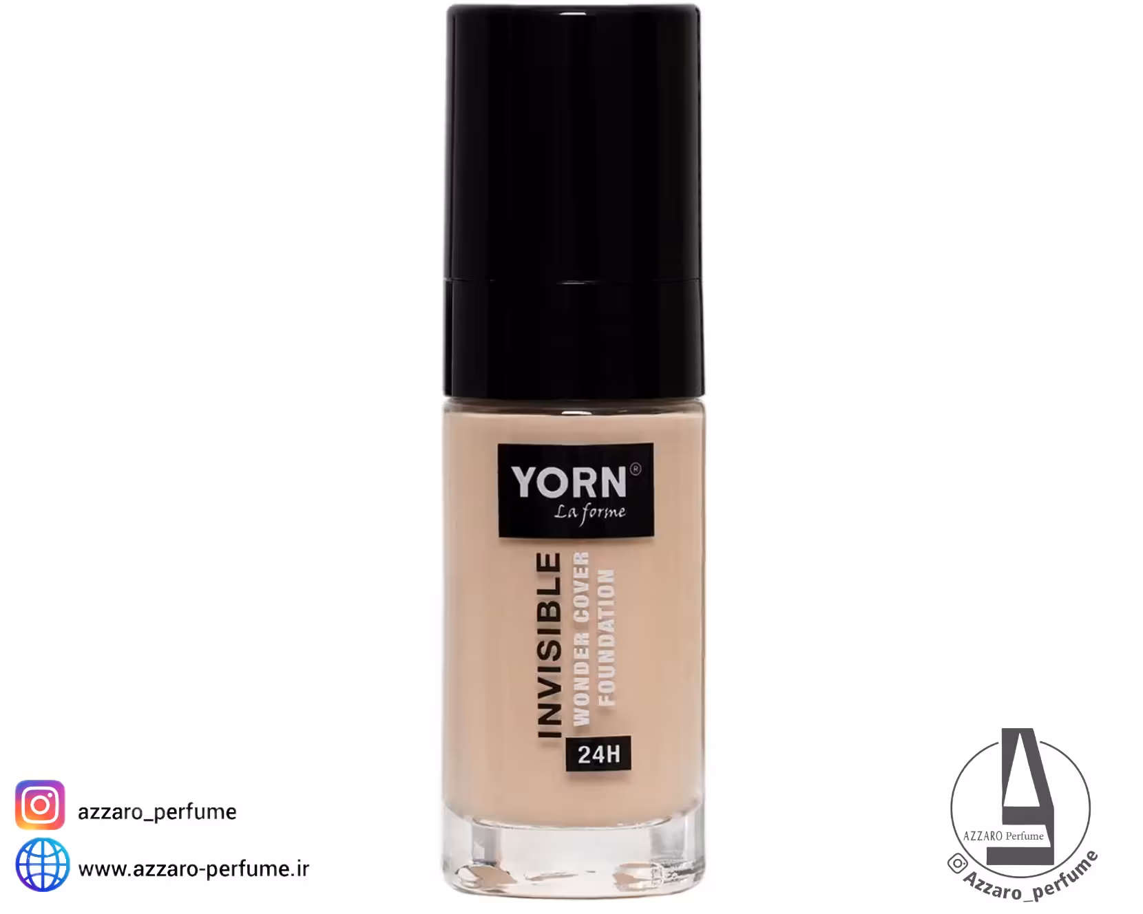 کرم پودر اینویزیبل یورن 24 ساعته Yorn Foundation Invisible 24 حجم 30 میل