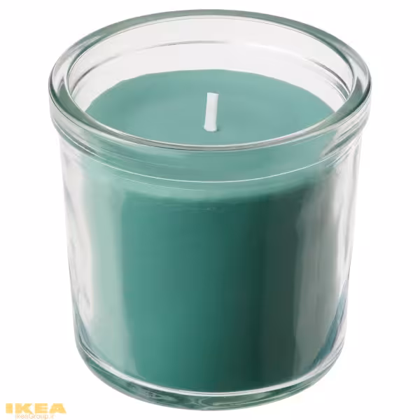 شمع معطر دور شیشه ای مدل HEDERSAM | برند ایکیا | ارسال 15 الی 20 روز کاری
