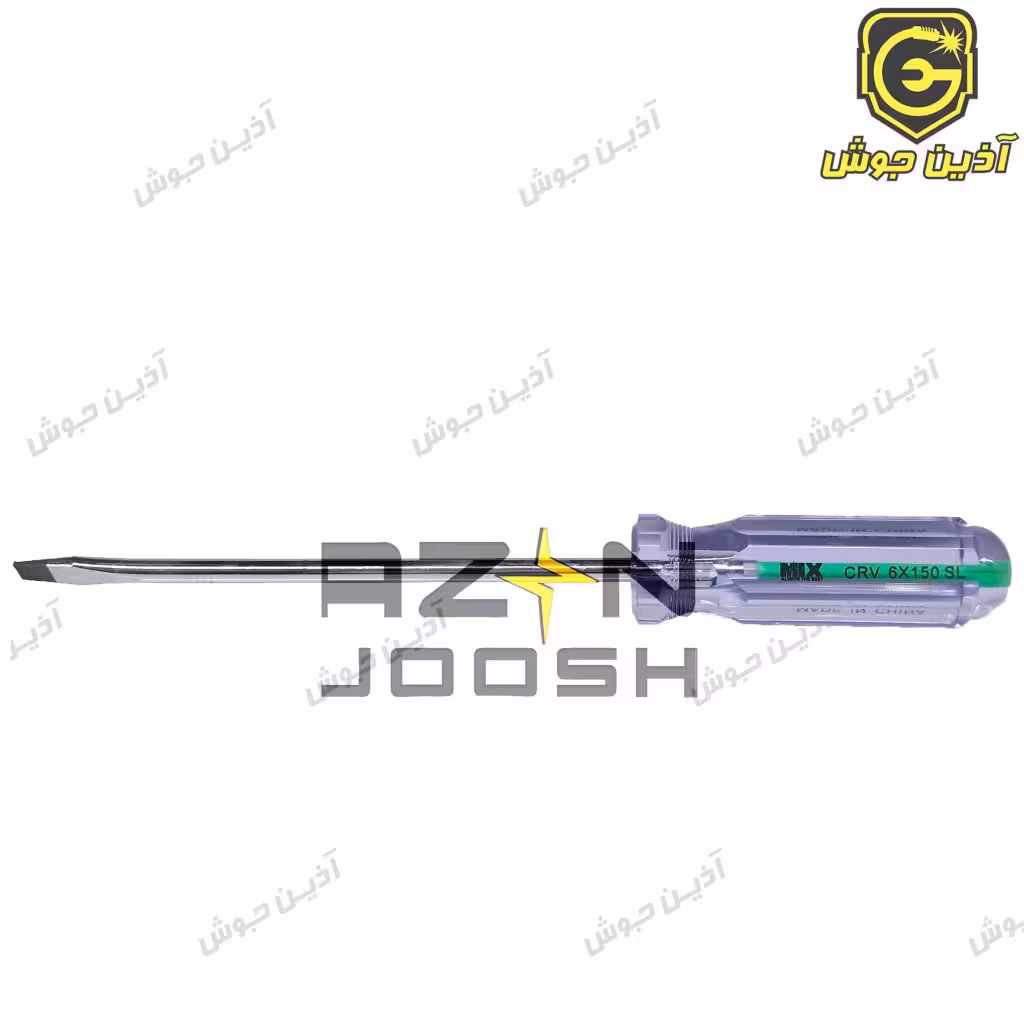 پیچ گوشتی دوسو 150*6 دسته کریستالی میکس MIX