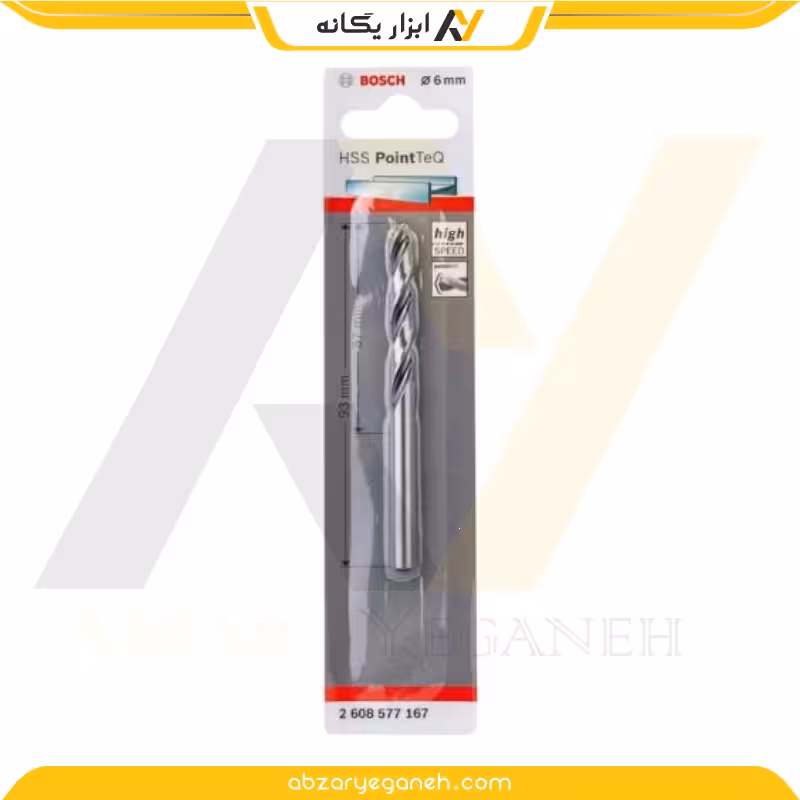 مته آهن 6 بوش – HSS PointTeQ Drill Bit 6mm