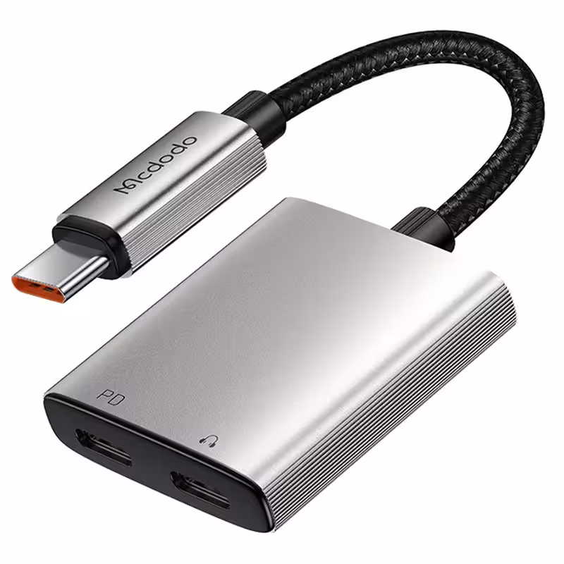 تبدیل 1 به 2 تایپ سی به تایپ سی مک دودو مدل CA-557