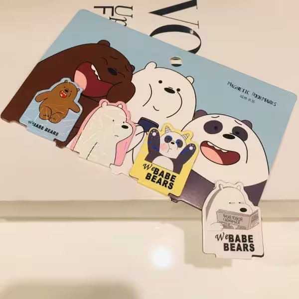 بوک مارک فانتزی طرح پاندا بسته 4 تایی