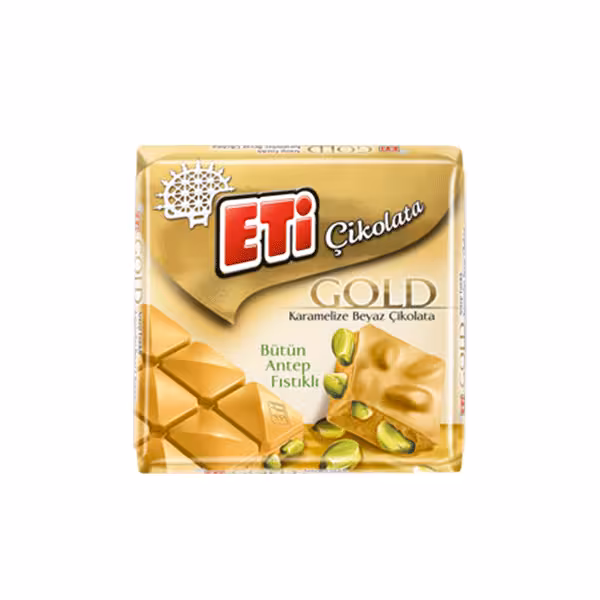 شکلات اتی گلد پسته ای کارامل وزن 60 گرم