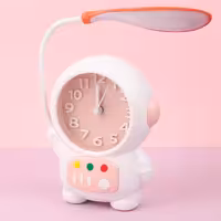 چراغ مطالعه فانتزی طرح ساعت Astronaut Alarm Clock NO.CD260