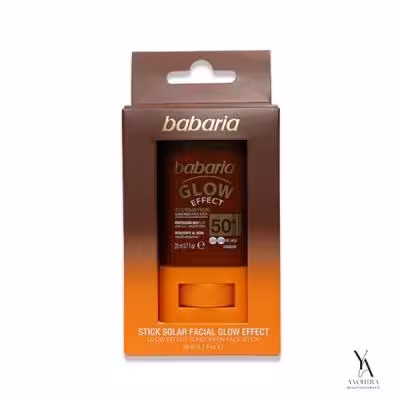 ضد آفتاب استیکی درخشان کننده صورت باباریا BABARIA مدل Glow Effect با SPF50 حجم 20 میل