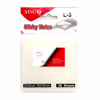 کاغذ یادداشت ژینگلی مدل شفاف سایز 76×76 میلی متری بسته 50 برگی