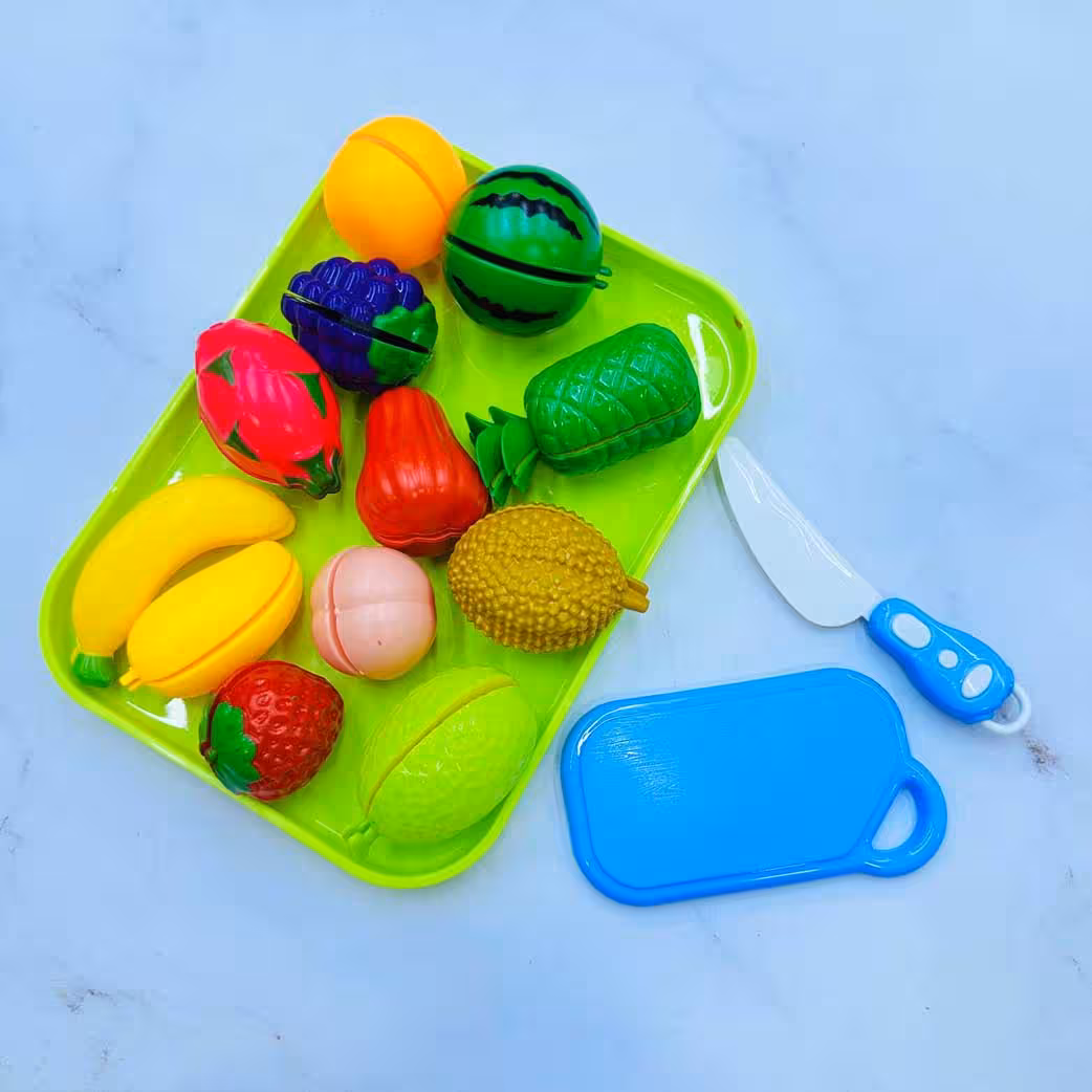 بازی میوه های برشی(خارجی)همراه با چاقو سینی