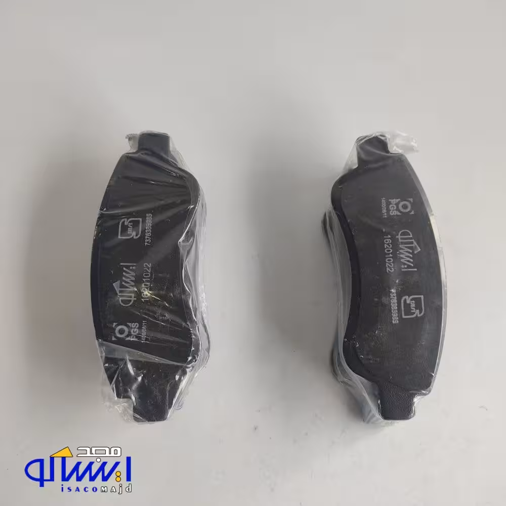 لنت ترمز جلو پژو 206 تیپ 5 (موتور TU5) بدون سیم (دست چهار عددی) شرکتی ایساکو اصل 1620102297