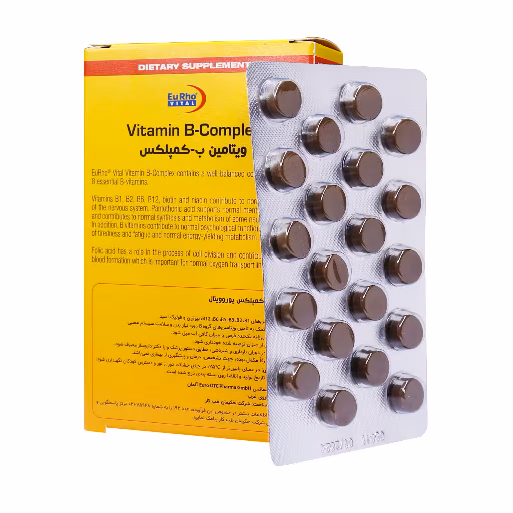 قرص ب کمپلکس یوروویتال 60عددی