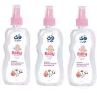 اسپری روغن بچه وی کر مدل روغن پنبه دانه و گل رز حجم 230 میلی لیتر مجموعه 3 عددی
