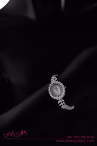 ساعت نقره زنانه طرح جواهر ES_6445