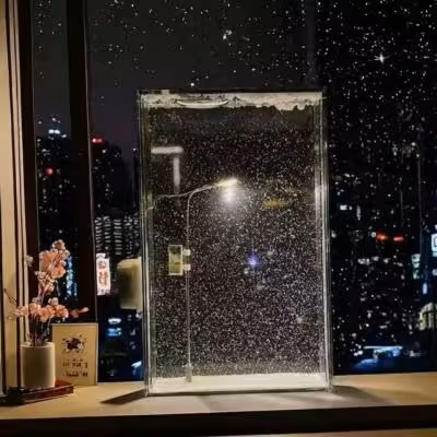 چراغ خواب کوچه شب برفی دکوری مناسب کادو و دکوراسیون داخلی