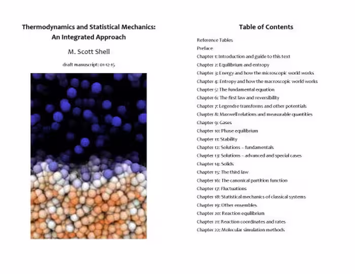 خرید و دانلود نسخه کامل کتاب Thermodynamics and Statistical Mechanics: An Integrated Approach