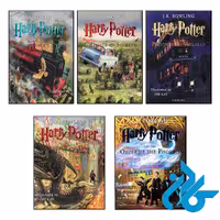 پک 5 جلدی کتاب هری پاتر مصور harry potter