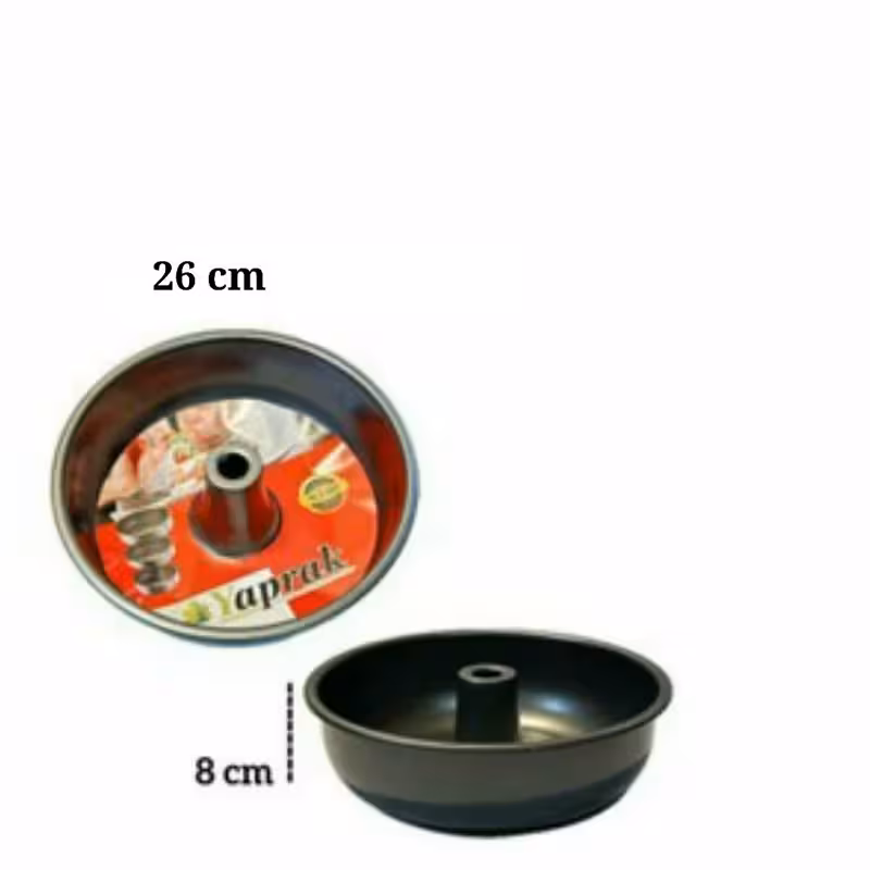 قالب تفلون گرد شیفون دار 26 سانت yaprak