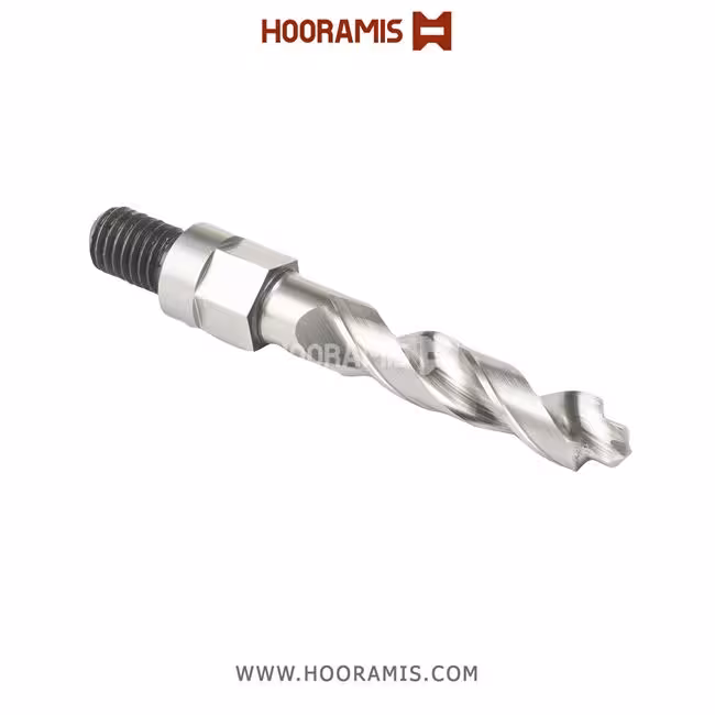 مته اختصاصی نوک دار راستگرد 84*50*10  با شفت پیچدارصاف M10 از جنس HSS-E جهت کار بر روی پروفیلهای uPVC با یا بدون پروفیل گالوانیزه