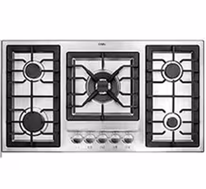 اجاق گاز پنج شعله استیل مدل 518S کن