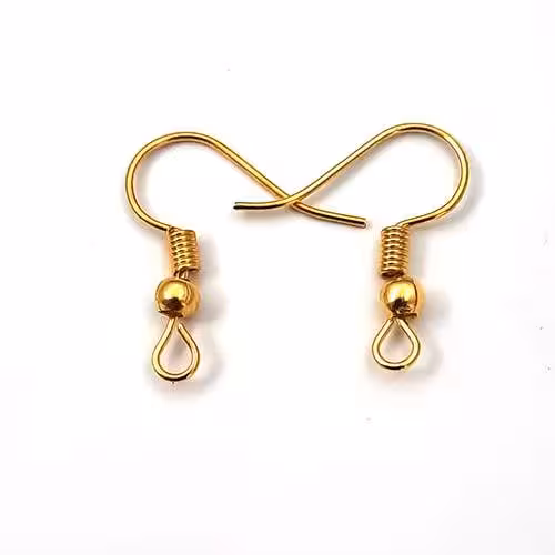 گوشواره استیل عصایی طلایی