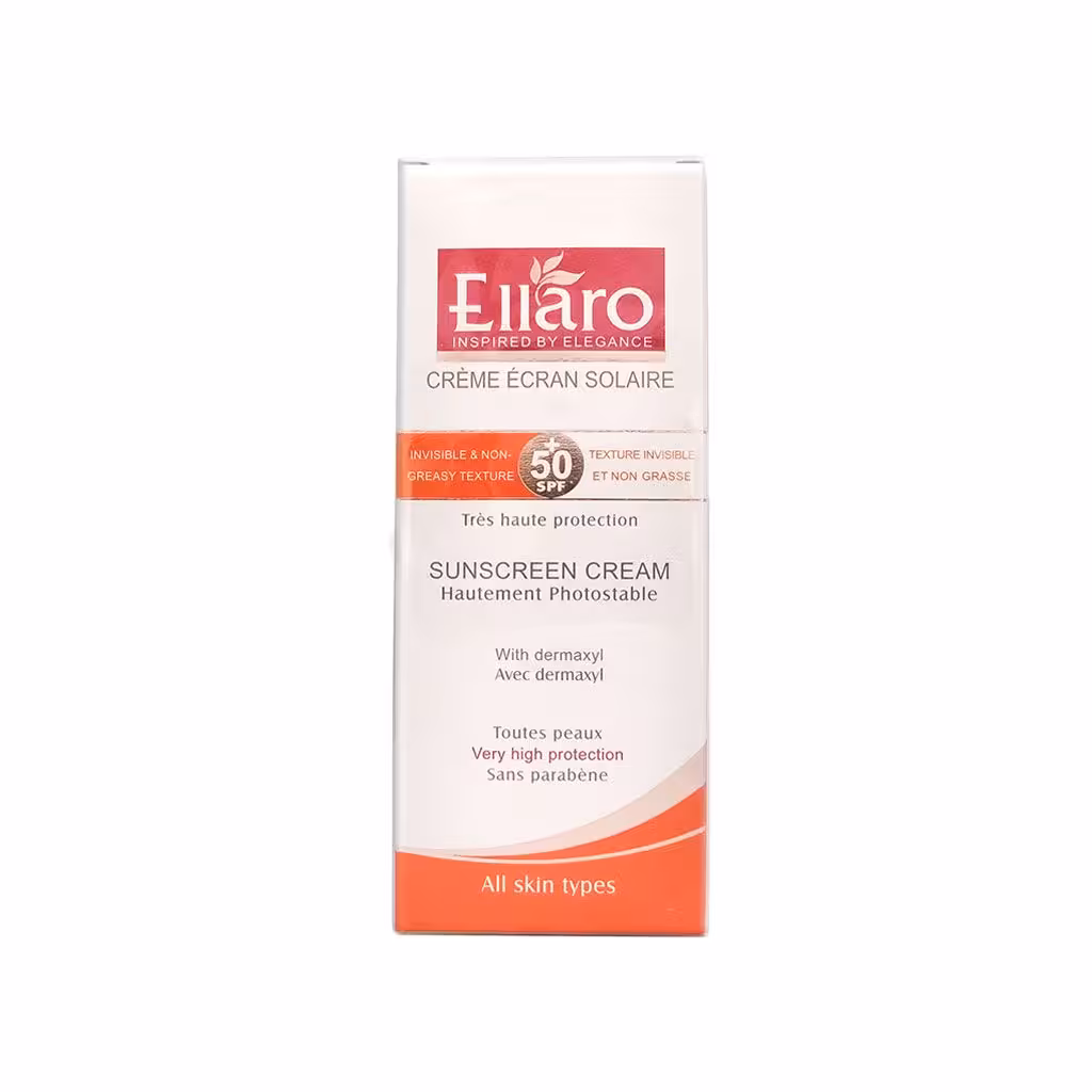 کرم ضد آفتاب SPF50 الارو بی رنگ مناسب انواع پوست (50 میل)