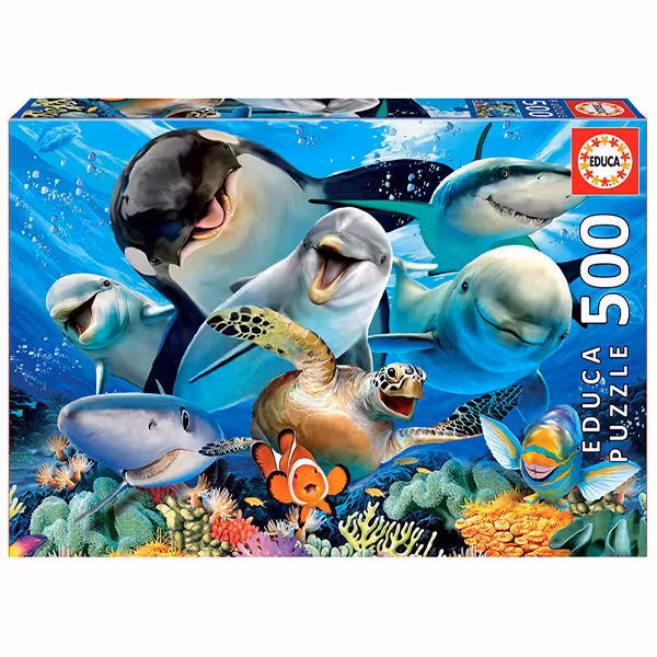 پازل 500 قطعه Educa طرح سلفی زیر آب