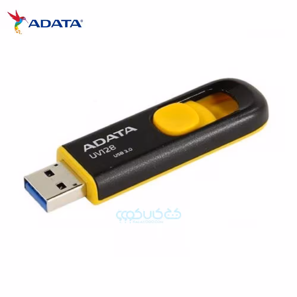 فلش مموری 32 گیگابیت ای دیتا مدل UV128 زرد