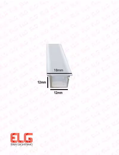 پروفیل لاینر نوری توکار لبه دار کد 39 رویه 18 میلی متر با دیفیوزر