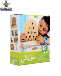 اسباب بازی چوبی دورنگی چوبین