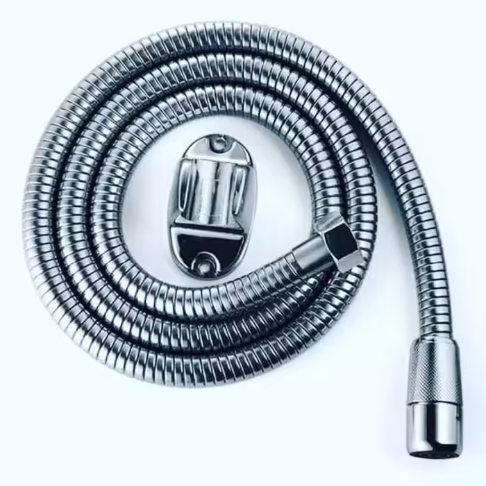 شلنگ توالت برنجی کروم (پلیشی _ مات)