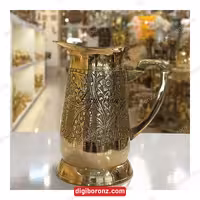 پارچ برنجی برنزی هندی طرح گل