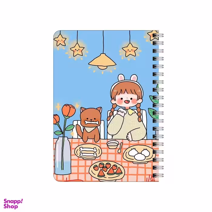 دفترچه یادداشت 80 برگ بامبیلیپ مدل صبحانه ی من و هاپویم کد 888080