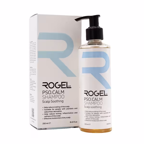 شامپو پسوریازیس پسوکالم روژل 250 میلی لیتر | Rogel PSO Calm Shampoo Scalp Soothing 250ml