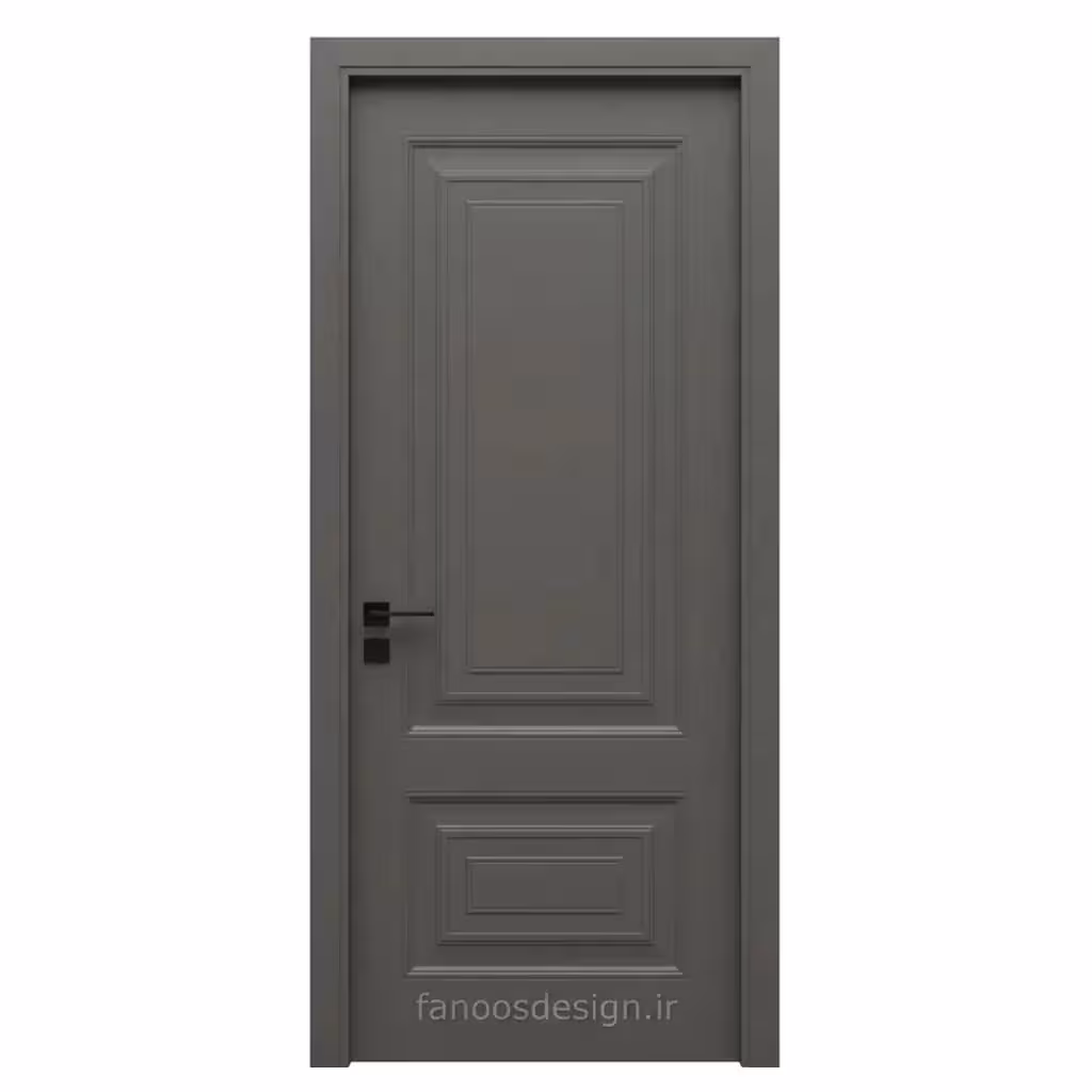 درب اتاق کلاسیک سه‌پنل MDF در رنگ‌های متنوع (پوشش پلی‌یورتان)کد 30603