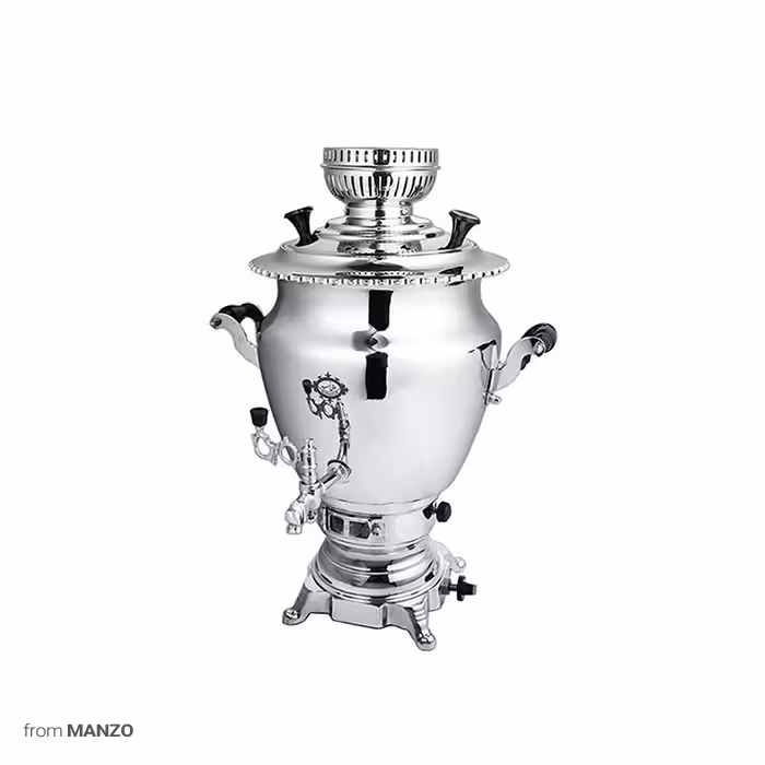 سماور گازی عالی نسب مدل گنجینه سیمین