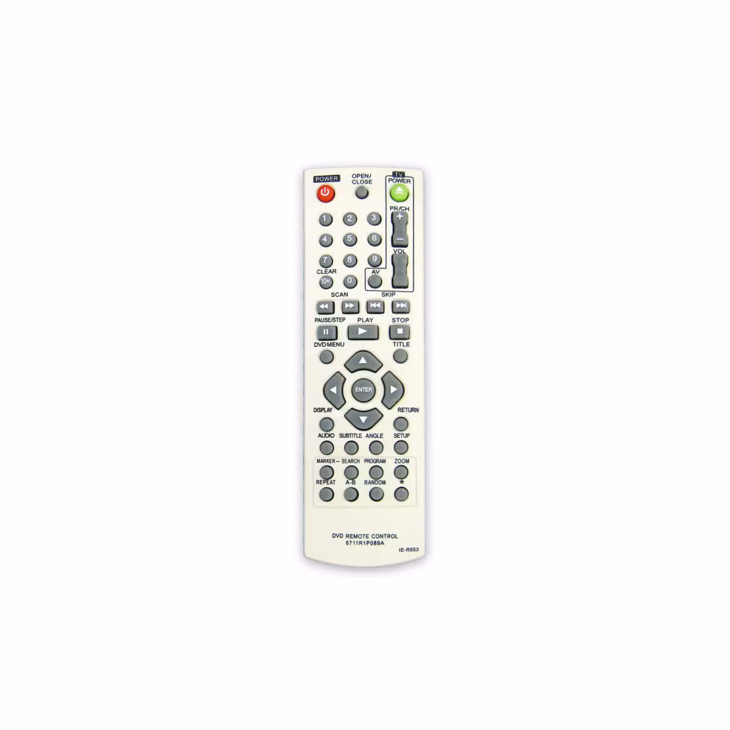 کنترل دی وی دی نیو سونی NEW SONY DVD مدل 6711R1P089A – IE-R553