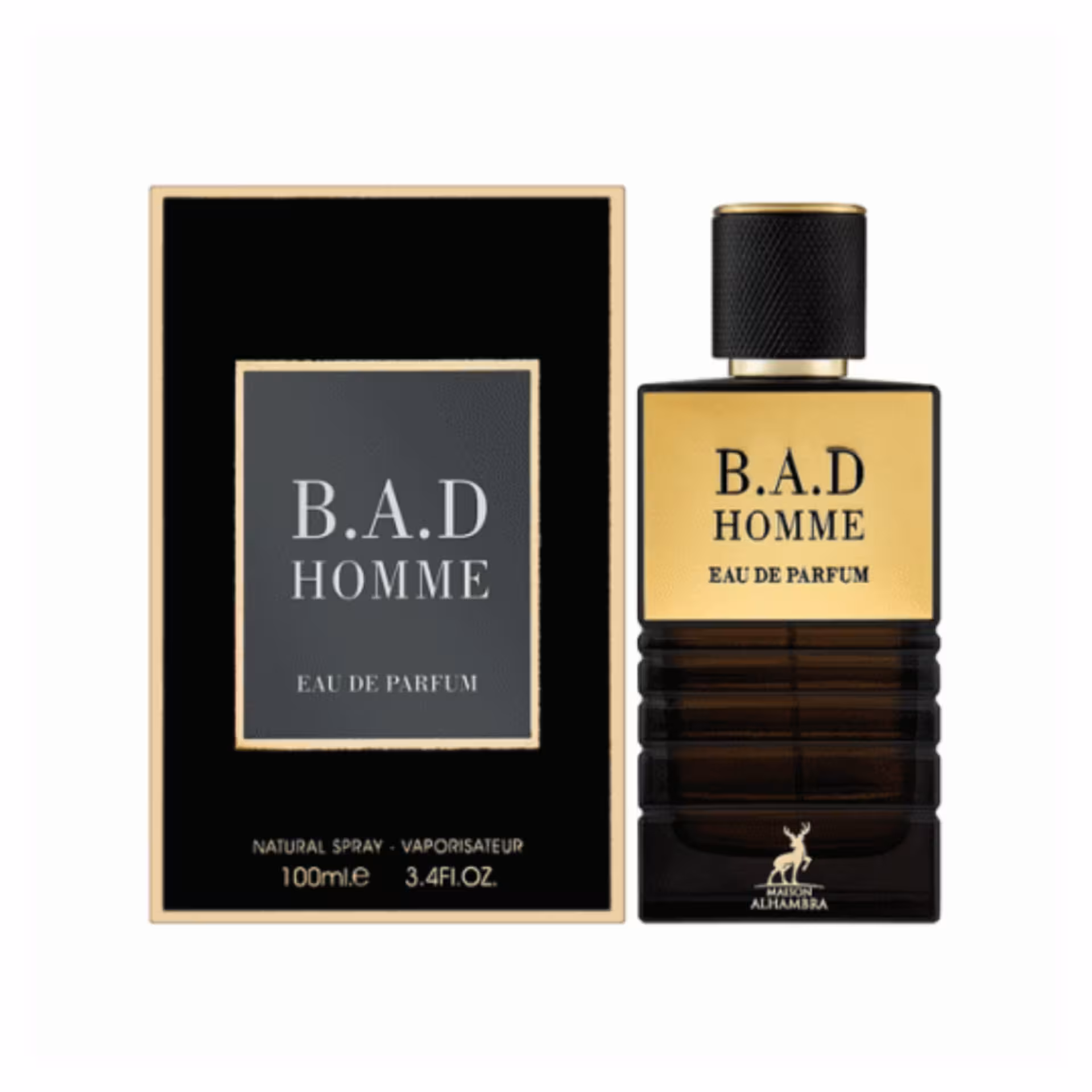 ادکلن مردانه الحمبرا مدل بد هوم رایحه بد بوی حجم 100 میل