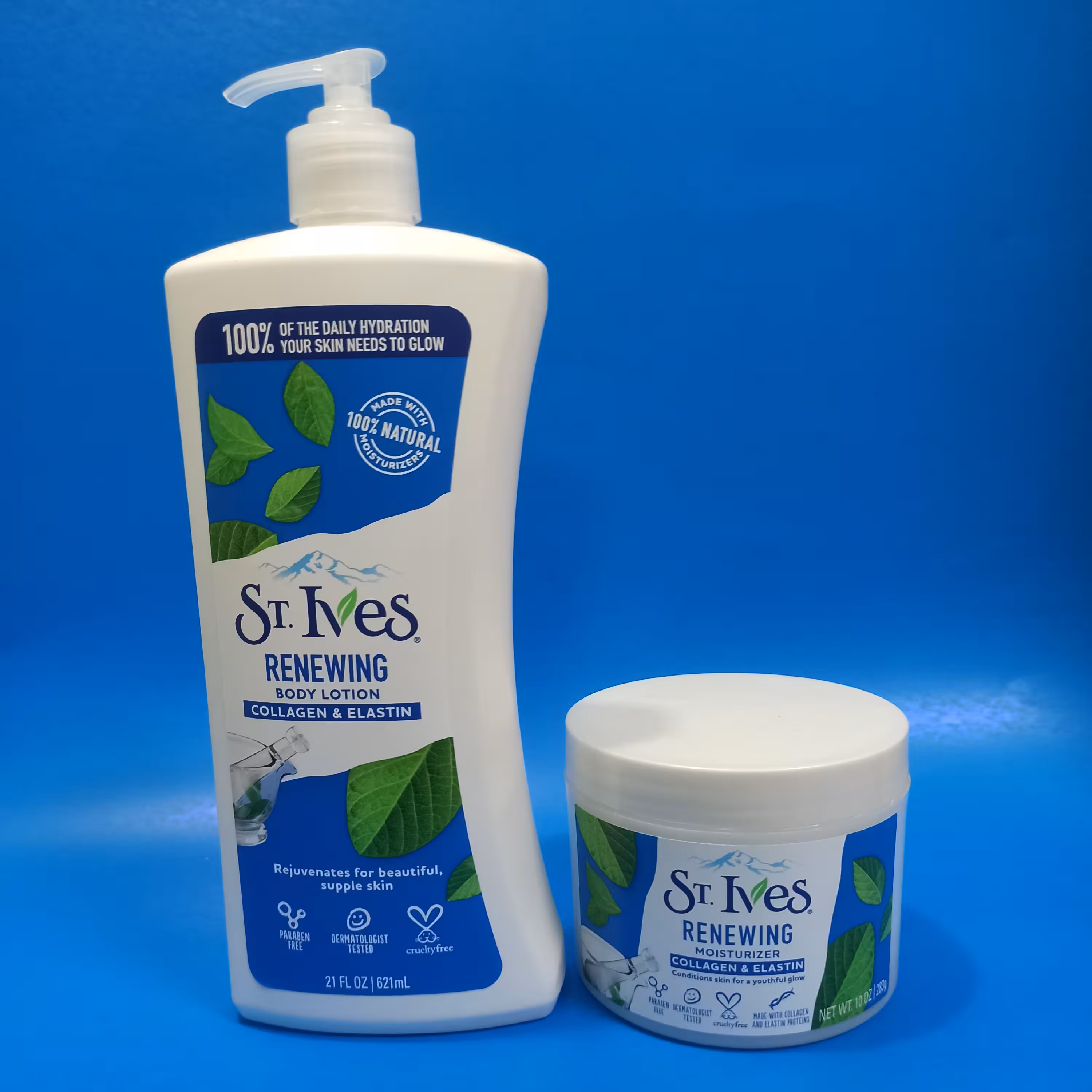 ست کرم مرطوب کننده استیوز و لوسیون بدن کلاژن و الاستین سنت ایوز