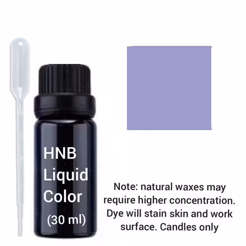 رنگ شمع مایع بنفش یاسی با قطره چکان | amazonchi