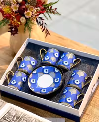 ست قهوه خوری طلاکوب کوزووا ترکیه 212/12