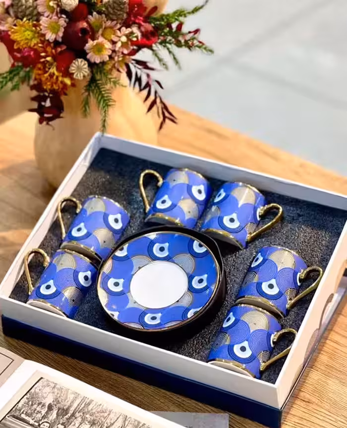 ست قهوه خوری طلاکوب کوزووا ترکیه 212/12