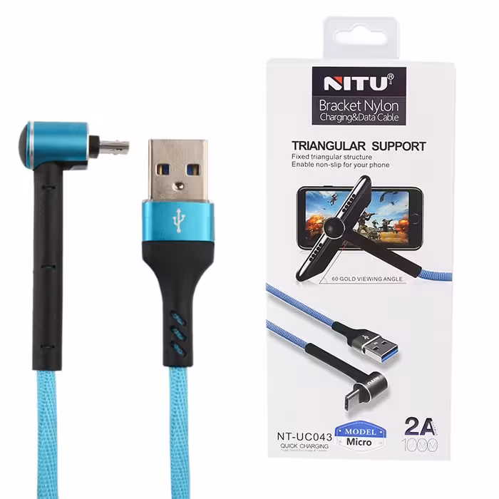 کابل گیمینگ USB به micro-usb نیتو NITU UC43 طول 1متر 2 آمپر