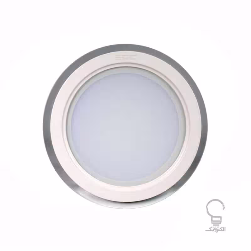 پنل LED گرد توکار شیشه خور 18 وات ای دی سی