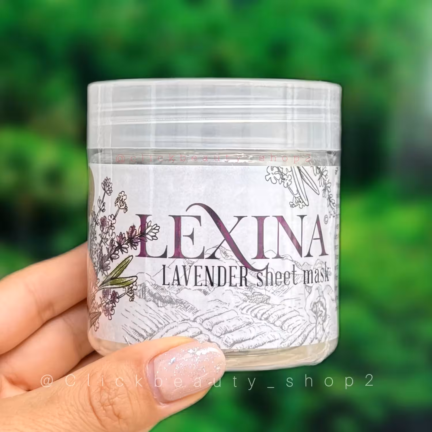 ماسک ورقه‌ ای صورت عصاره اسطوخودوس لکسینا 10 عددی | Lexina Lavender Sheet Mask 10 pcs