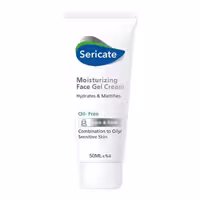 ژل کرم مرطوب کننده صورت پوست مختلط و چرب سری کیت Sericate