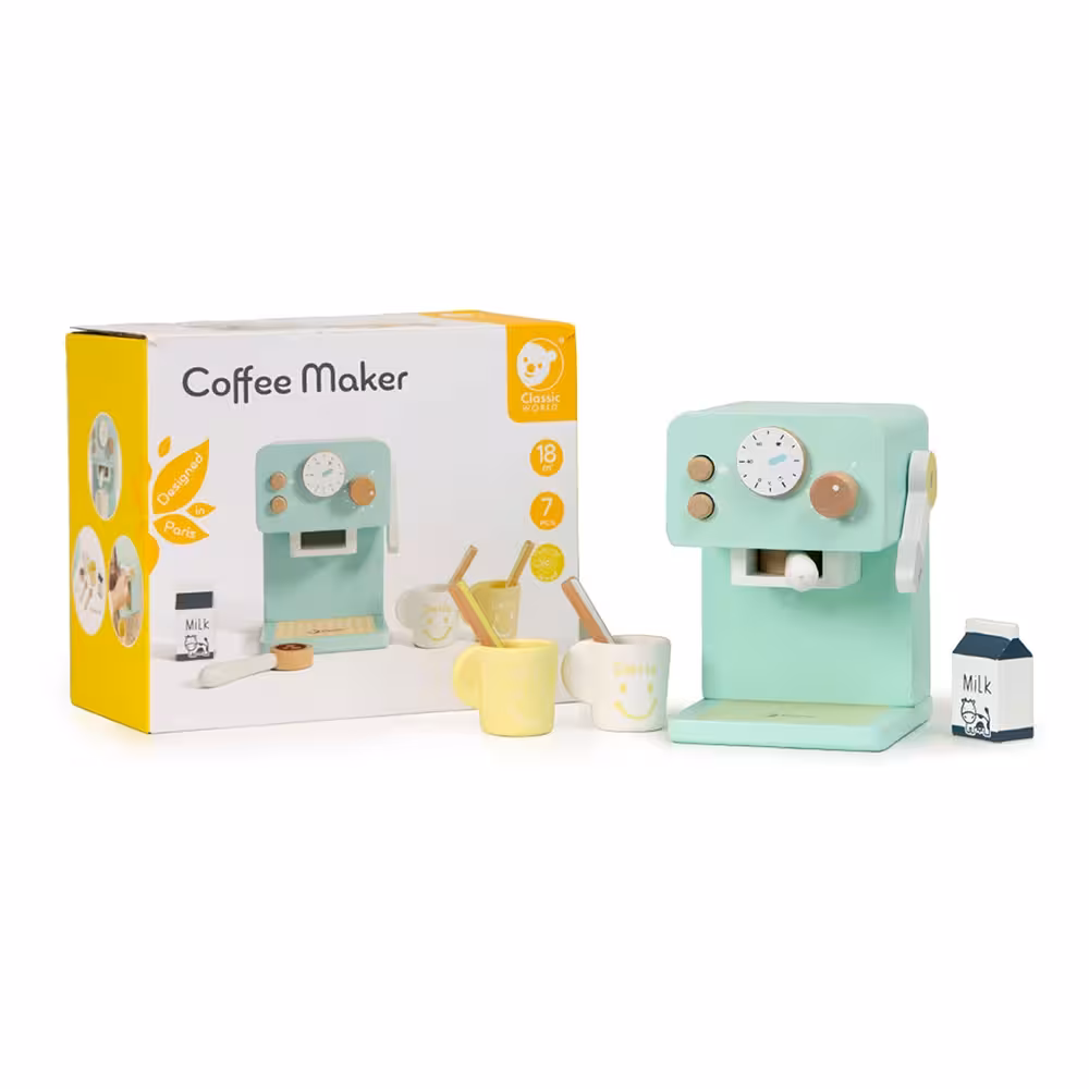 ست قهوه ساز چوبی کلاسیک ورد Classic World