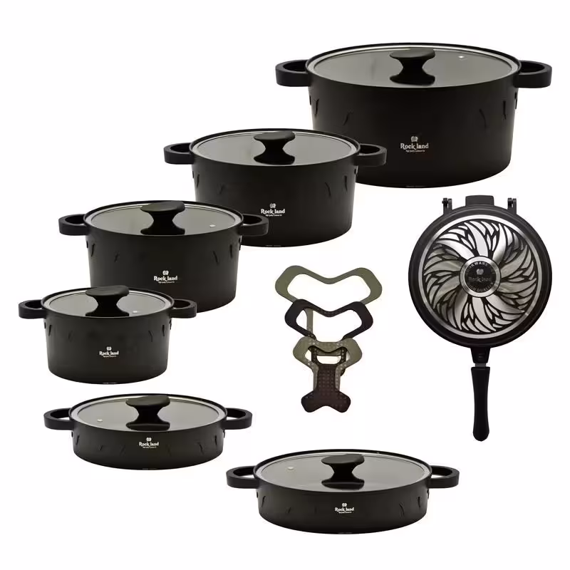 سرویس پخت و پز 18 پارچه راکلند مدل لیانا رنگ مشکی