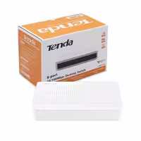 سوئیچ شبکه 8 پورت، سرعت 10/100Mbps، مدل دسکتاپ، برند تندا (Tenda).