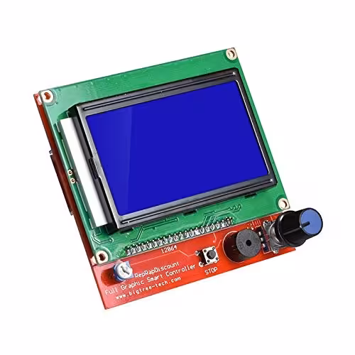 نمایشگر و ال سی دی 64*128 گرافیکی ( 12864 RepRap LCD Shield ) مناسب پرینتر سه بعدی