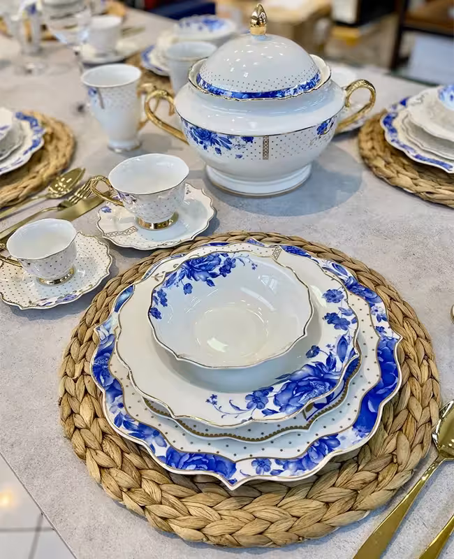 ست سرویس غذاخوری 6 نفره ترک مدل پینک مور KITART 1026