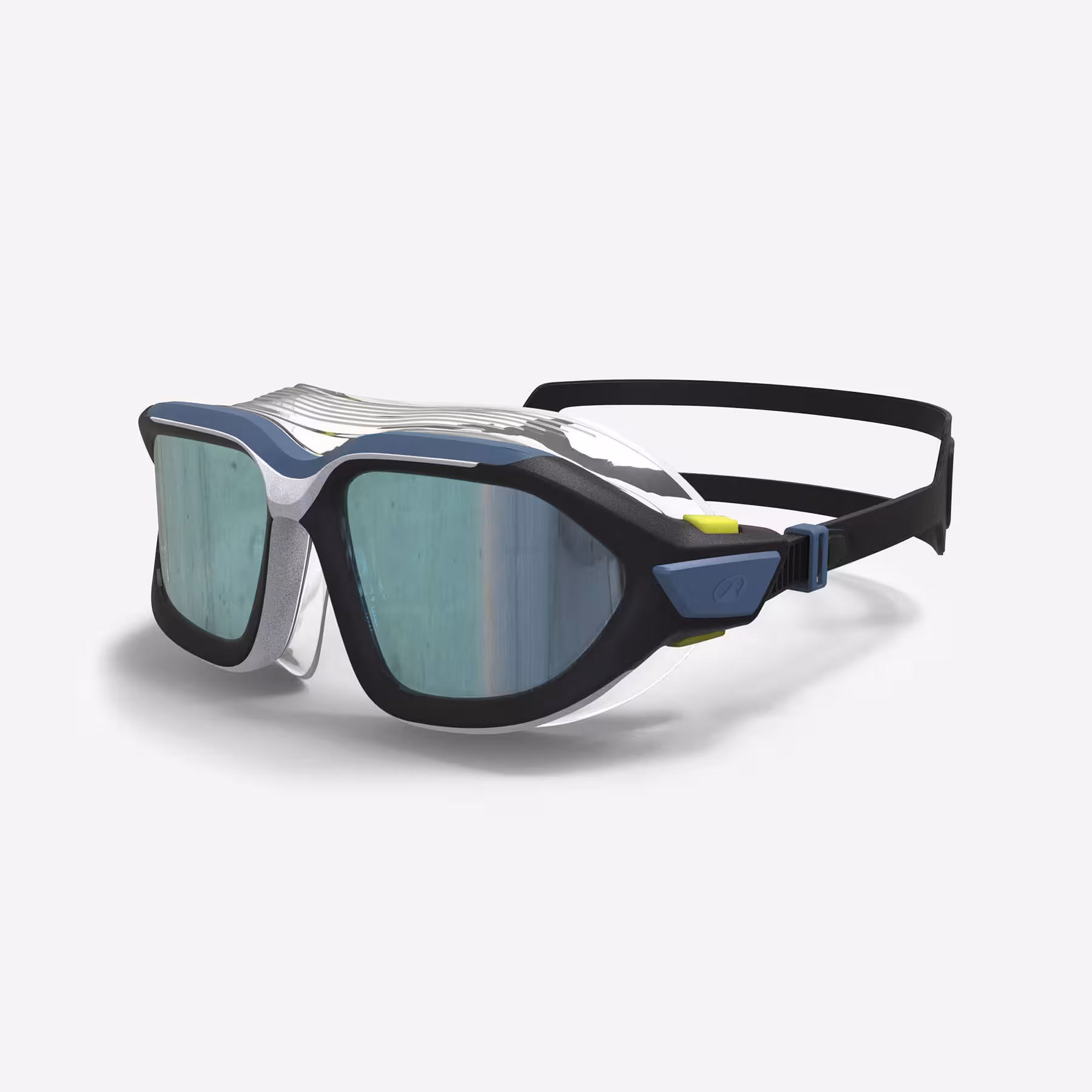 ماسک شنا نابایجی – دکتلون Nabaiji Swimming Goggles – Size L – Black / Blue – 500 Active